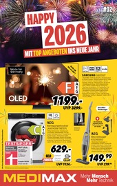 Aktueller MEDIMAX Prospekt mit Fernseher, "HAPPY 2026", Seite 1