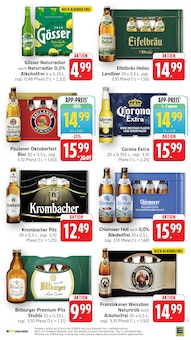 Krombacher im aktuellen EDEKA Prospekt (Koblenz) Krombacher im EDEKA Prospekt "Aktuelle Angebote" mit 38 Seiten (Koblenz)