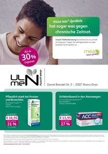 Aktueller mea - meine apotheke Prospekt "Unsere Januar-Angebote" Seite 1 von 4 Seiten für Mainz