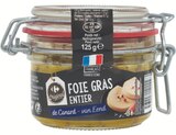 Foie gras de canard entier - CARREFOUR ORIGINAL dans le catalogue Carrefour