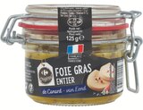 Foie gras de canard entier - CARREFOUR ORIGINAL en promo chez Carrefour Foie gras de canard entier - CARREFOUR ORIGINAL dans le catalogue Carrefour