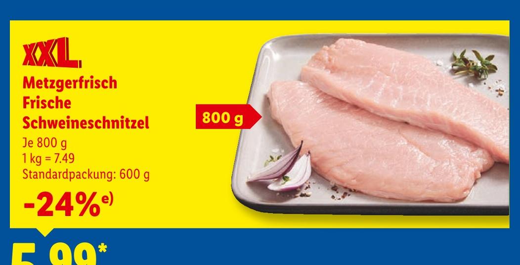 Metzgerfrisch Frische Schweineschnitzel