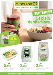 Prospectus Magasins Bio NaturéO en cours, Le plein de vitamines, 26 pages, 19/08/2026 - 20/09/2026 Catalogue Magasins Bio NaturéO en cours à Bois-Colombes et alentours, Le plein de vitamines, 26 pages, 19/08/2026 - 20/09/2026