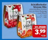 Weizen-Mix Granatapfel im Angebot bei Marktkauf in Erlangen Weizen-Mix Granatapfel Angebote von Schöfferhofer bei Marktkauf Erlangen für 3,99 €