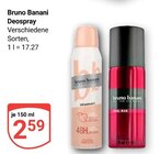 Deospray Woman im Angebot bei GLOBUS in Zwickau Deospray Woman Angebote von Bruno Banani bei GLOBUS Zwickau für 2,59 €