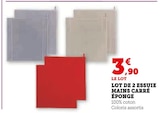 Super U Ille-sur-Têt - Promo Lot de 2 essuie mains carré éponge Promo Lot de 2 essuie mains carré éponge à 3,90 € dans le catalogue Super U à Ille-sur-Têt