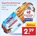 Bratheringe im Angebot bei Netto Marken-Discount in Gera Bratheringe Angebote von Rügenfisch bei Netto Marken-Discount Gera für 2,29 €