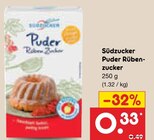Puder Rübenzucker im Angebot bei Netto Marken-Discount in Gotha Puder Rübenzucker Angebote von Südzucker bei Netto Marken-Discount Gotha für 0,33 €
