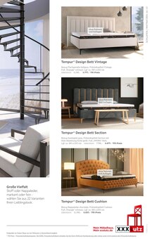 Bett im aktuellen XXXLutz Möbelhäuser Prospekt (Offenbach (Main)) Bett im XXXLutz Möbelhäuser Prospekt "DIE ZUKUNFT DES SCHLAFENS BEGINNT JETZT." mit 8 Seiten (Offenbach (Main))