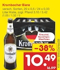 Biere Angebote von Krombacher bei Netto Marken-Discount Arnsberg für 10,49 €