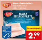 Aktuelle Lachs Angebote bei Netto Marken-Discount in Augsburg Aktuelles Alaska-Seelachsfilets Angebot bei Netto Marken-Discount in Augsburg ab 2,99 €