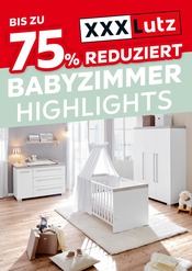 Aktueller XXXLutz Möbelhäuser Prospekt mit Bettwäsche, "BABYZIMMER HIGHLIGHTS", Seite 1