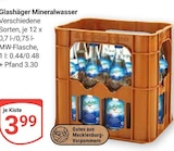 GLOBUS Rostock - Mineralwasser Angebot im Prospekt Mineralwasser bei GLOBUS im Rostock Prospekt für 3,99 €