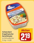 Erzgebirgischer Kartoffelsalat von Schwarzbach Feinkost für 2,19 € bei REWE im Angebot Erzgebirgischer Kartoffelsalat von Schwarzbach Feinkost im aktuellen REWE Prospekt