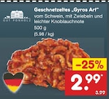 Aktuelles Geschnetzeltes „Gyros Art“ Angebot bei Netto Marken-Discount in Düsseldorf ab 2,99 €