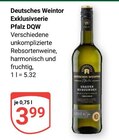 Aktuelle Wein Angebote bei GLOBUS in Bochum Aktuelles Exklusivserie Pfalz DQW Angebot bei GLOBUS in Bochum ab 3,99 €