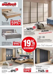 Aktueller Möbel Wallach Prospekt mit Schlafzimmer, "19% MEHRWERTSTEUER GESCHENKT!", Seite 8