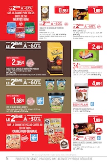 Promotion Nutella dans le prospectus Supermarchés Match, valable du 24/03/2026 au 05/04/2026 Promo Nutella dans le catalogue Supermarchés Match du moment à la page 36