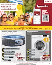 Aktueller POCO Prospekt mit Waschmaschine, "Heiße Preise bei POCO: Alles für ein schönes Zuhause!", Seite 1