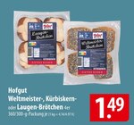 Aktuelle Wecker Angebote bei famila Nordost in Lübeck Aktuelles Hofgut Weltmeister-, Kürbiskern- oder Laugen-Brötchen Angebot bei famila Nordost in Lübeck ab 1,49 €