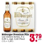 Aktuelles Bitburger Premium Pils Angebot bei E center in Weinheim ab 3,79 €