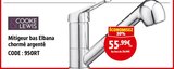 Mitigeur bas elbana chromé argenté - COOKE & LEWIS en promo chez Screwfix Villeneuve-d'Ascq à 55,99 €