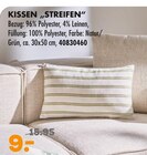 Aktuelles KISSEN "STREIFEN" Angebot bei Möbel Kraft in Dresden ab 9,00 €