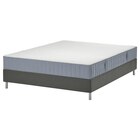 Boxbett Valevåg mittelfest/hellblau dunkelgrau 140x200 cm von LYNGÖR im aktuellen IKEA Prospekt