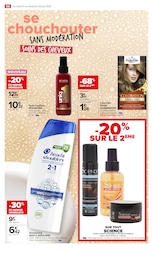 Prix et réduction Shampooing dans le prospectus Carrefour Market en cours Offre Shampooing dans le catalogue Carrefour Market du moment à la page 58