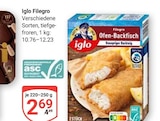 Filegro Angebote von Iglo bei GLOBUS Duisburg für 2,69 €