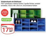 Schuhschrank mit Sitzkissen Angebote von KESPER bei GLOBUS Jena für 17,99 €