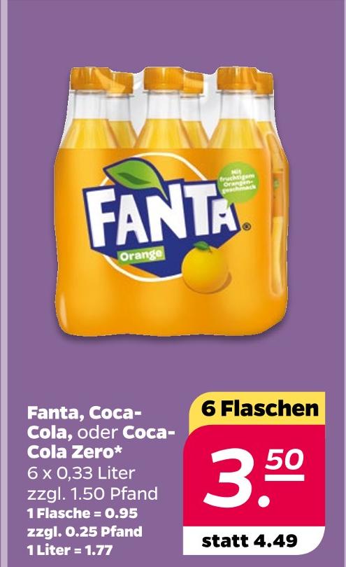 Fanta, Coca Cola, oder Coca Cola Zero