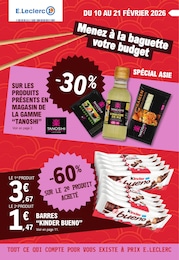 Prospectus E.Leclerc à Calenzana: «Menez à la baguette votre budget» ,  pages, du 10/02/2026 au 21/02/2026