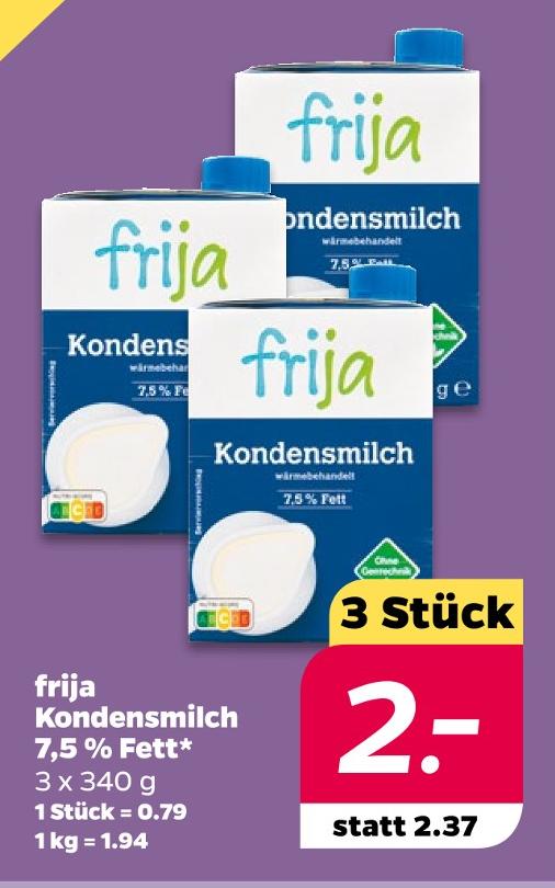 Kondensmilch 7,5 % Fett