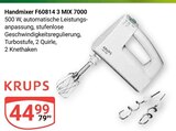Handmixer F60814 3 MIX 7000 Angebote von KRUPS bei GLOBUS Oberhausen für 44,99 €