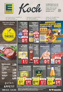 EDEKA Prospekt der Woche "Aktuelle Angebote" Seite 1, 16.02.2026 bis 21.02.2026 für Herne Aktueller EDEKA Prospekt "Aktuelle Angebote" Seite 1 von 26 Seiten für Herne