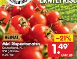 Aktuelle Tomaten Angebote bei Netto Marken-Discount in Braunschweig Aktuelles Mini Rispentomaten Angebot bei Netto Marken-Discount in Braunschweig ab 1,49 €