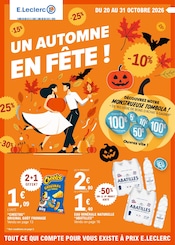 Prospectus Supermarchés E.Leclerc en cours à Faux et alentours, "UN AUTOMNE EN FÊTE !", 72 pages, 20/10/2026 - 31/10/2026 Catalogue Supermarchés E.Leclerc en cours à Faux et alentours, "UN AUTOMNE EN FÊTE !", 72 pages, 20/10/2026 - 31/10/2026