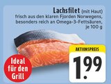 EDEKA - Lachsfilet (mit Haut) Angebot im Prospekt Lachsfilet (mit Haut) bei EDEKA im Prospekt "" für 1,99 €