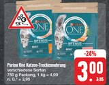 Katzen-Trockenahrung im Angebot bei EDEKA in Aalen Katzen-Trockenahrung Angebote von Purina One bei EDEKA Aalen für 3,00 €