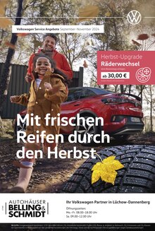 Volkswagen Prospekt Mit frischen Reifen durch den Herbst mit  Seite in Dannenberg (Elbe) und Umgebung