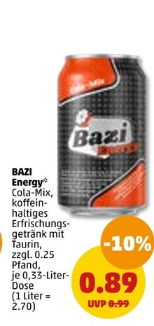 Cola von BAZI im aktuellen Penny-Markt Prospekt für €0.89