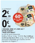 L'original mini 31% mat.Gr. - PAVÉ D'AFFINOIS en promo à 0,96 € chez E.Leclerc L'original mini 31% mat.Gr. - PAVÉ D'AFFINOIS dans le catalogue E.Leclerc