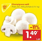 Champignons weiß im Angebot bei Netto Marken-Discount in Erlangen Champignons weiß Angebote von Markttag bei Netto Marken-Discount Erlangen für 1,49 €
