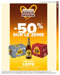 Prix et réduction Leffe dans le prospectus Carrefour en cours Offre Leffe dans le catalogue Carrefour du moment à la page 43