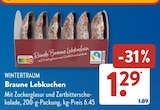 Braune Lebkuchen Angebote von Wintertraum bei ALDI SÜD Leinfelden-Echterdingen für 1,29 €