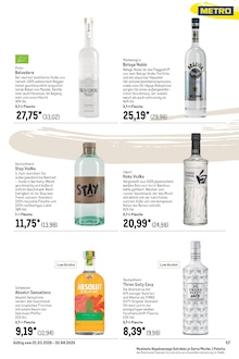 Wodka im METRO Prospekt "Saisonkatalog Frühling" mit 60 Seiten (Chemnitz)