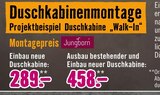Hornbach Burg - Duschkabinenmontage Angebot im Prospekt Duschkabinenmontage bei Hornbach im Burg Prospekt für 289,00 €