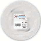 100 assiettes blanches - U en promo chez Hyper U Fréjus à 9,98 €