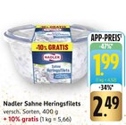 Sahne Heringsfilets im Angebot bei E center in Darmstadt Sahne Heringsfilets Angebote von Nadler bei E center Darmstadt für 1,99 €
